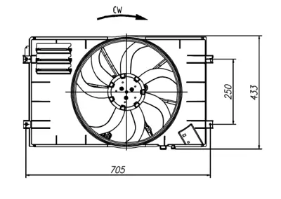 NRF 47927 Fan Komple Davlumbazlı 390mm Caddy Golf Vı Jetta T6 A6 Altea Leon Octavıa Yetı 1.2tsı 1.6tdı 1K0959455FB