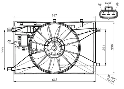 NRF 47937 Toyota Corolla 1.6 19-Fan Complete 8925712010