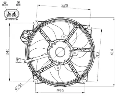 NRF 47965 Fan Motoru Megane Iıı Scenıc Iıı 1,4 / 1,5 / 1,6 / 1,9 / 2,0 214812415R