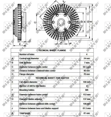 NRF 49527 Radyator Fanı Hyundaı Galloper 2.5d 98- 2523742561 2523742920