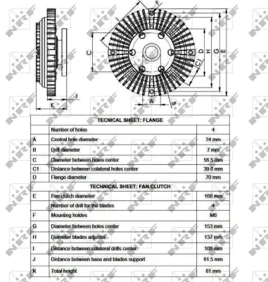 NRF 49550 Radyator Fanı Mıtsubıshı Pajero 2.5d 83- MD300964