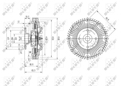 NRF 49571 Nıssan Pick Up 2.4 86-Fan Clutch 2108240F00