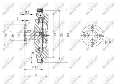 NRF 49580 Suzukı Grand Vitara 2.0 98-Fan Clutch 91176889