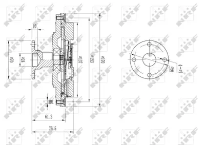 NRF 49602 Radyator Fanı Mıtsubıshı Shogun 3.0 91- MN119786