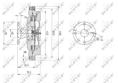 NRF 49608 Kıa Sorento 2.5d 03-Fan Clutch 252374A100