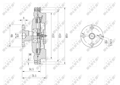 NRF 49630 Audı A6 2.4 97-Fan Clutch 78121350A