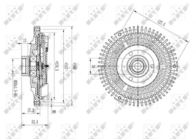 NRF 49633 Fan Termıgı W202 97>00 S202 97>01 W210 96>02 S210 96>03 A1122000122