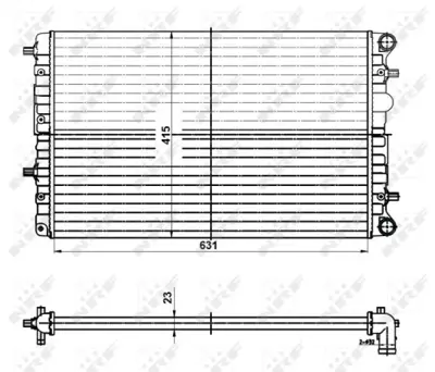 NRF 50141 Motor Su Radyatoru Vw Fox 1.4 04- 5Z0121253D