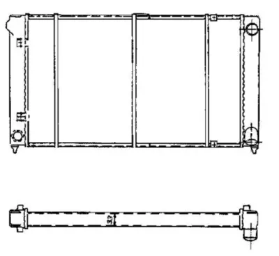 NRF 503003 Seat Toledo 1.9d 91-Radiator 1L0121253J