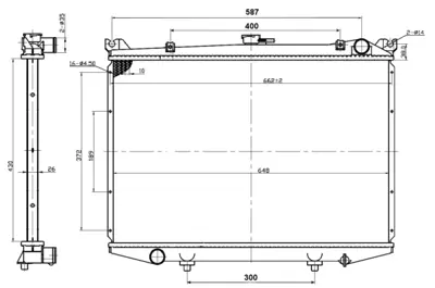 NRF 503492 Nıssan Terrano 2.7d 87-Radiator 2140083G00