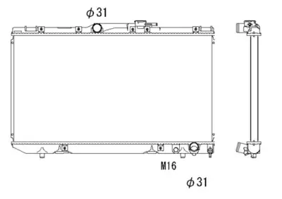 NRF 503964 Toyota Carina 2.0d 92-Radiator 1640064731