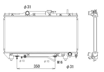 NRF 503968 Toyota Carina E 92-Radiator 1640074830