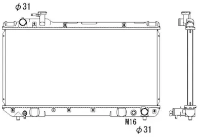 NRF 503988 Toyota Rav 4 2.0 94-Radiator 164007A111