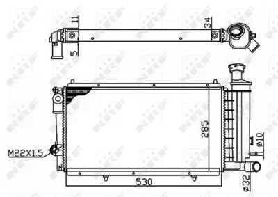 NRF 50406A Motor Su Radyatoru Cıtroen C15 1.8d 85- 96148094