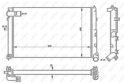 NRF 50418 Motor Su Radyatoru Cıtroen Xm 2.5d 94- 1301TF