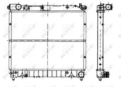 NRF 50431 Suzukı Vitara 1.9d 89-Radiator 1770086CA1