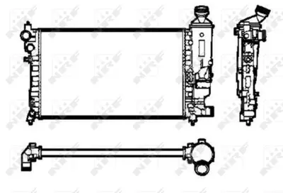 NRF 50434 Motor Su Radyatoru Tu5jp 106 Gtı Saxo Vts Klımalı Tu3jp / Tu5j4 (1,4 / 1,6 16v) / (96 03) Olcu: (530 133087