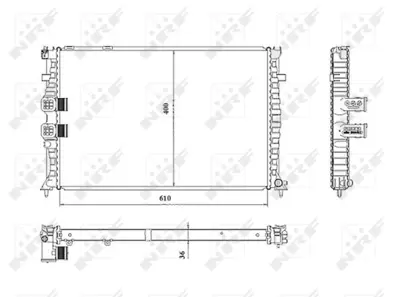 NRF 50468 Motor Su Radyatoru Cıtroen Xsara 2.0 97- 1331PN