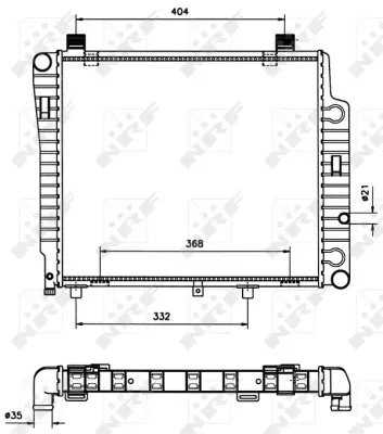 NRF 50533 Motor Su Radyatoru C-Class W202 93>00 S202 96>01 W210 96>02 A2025003403