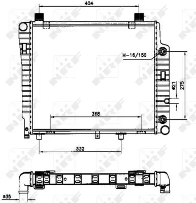 NRF 50534 Motor Su Radyatoru C-Class W202 93>00 E-Class W210 96>02 A2025003503