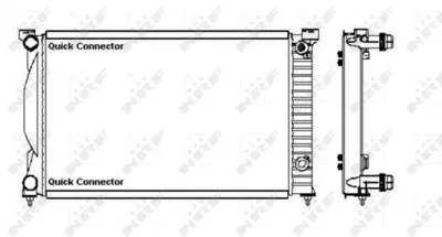 NRF 50543A Audı A4 1.9d 01-Radiator 8E0121251L