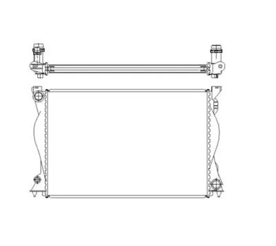 NRF 50597 Audı A6 2.4 04-Radiator 4F0121251T