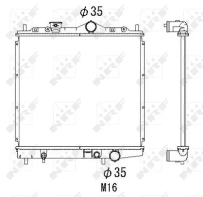 NRF 506557 Mıtsubıshı Colt 1.3 92-Radiator MB660596