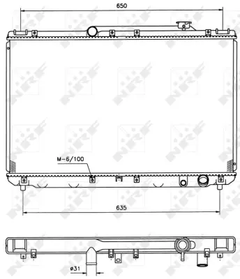 NRF 506721 Toyota Camry 2.2 92-Radiator 1640074750