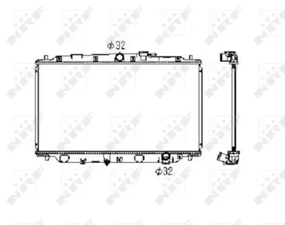 NRF 506743 Honda Prelude 2.0 92-Radiator 19010P14A13