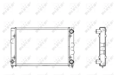 NRF 509505 Vw Passat 1.6 88-Radiator 353121253AA