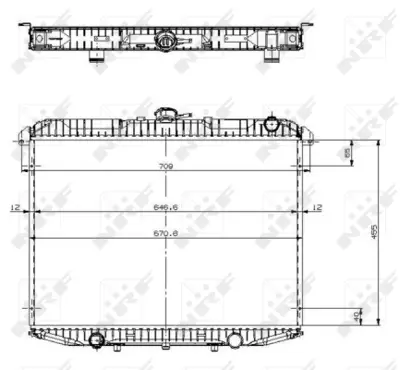 NRF 509533 Nıssan Terrano 2.7d 93-Radiator 1953239 214100F121