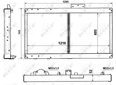 NRF 509712 Radyatör Intercoll Mercedes Truck Evobus A6285001899