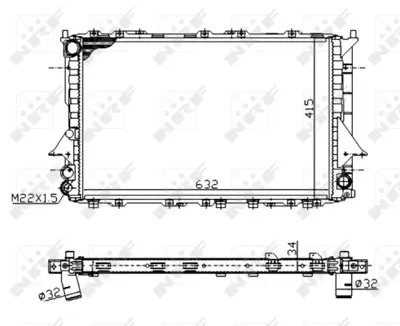 NRF 51320A Motor Su Radyatoru Audı 100 90- 4A0121251L