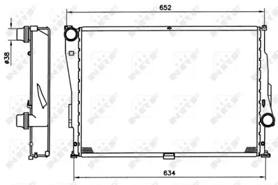 NRF 51597 Motor Su Radyatoru Bmw S54 B32 M3 E46 2228941