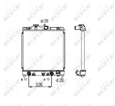 NRF 516356 Honda Crx 1.6 92-Radiator 19010P28G52