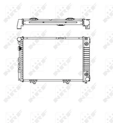 NRF 516574 Motor Su Radyatoru (Klımasız / Otomatık Sanzıman) W124 85>93 S124 85>93 A1245002403