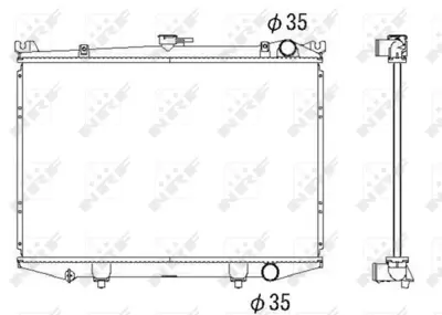 NRF 516842 Nıssan Terrano 2.4 87-Radiator 2140073P00