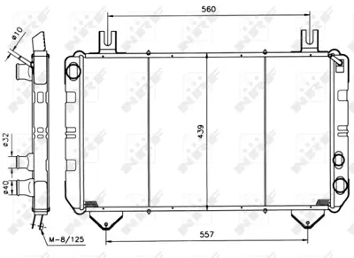 NRF 517367 Motor Radyatoru Ford Transıt 77> 78VB8005LA