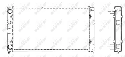 NRF 519501 Vw Golf 1.4 92-Radiator 6N0121253J