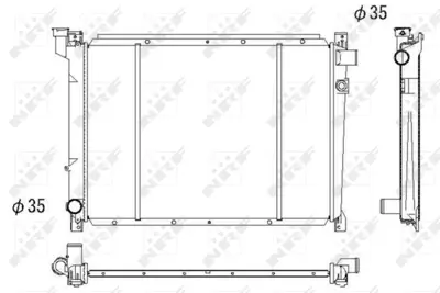 NRF 52050 Nıssan Bluebird 1.6 85-Radiator 21410Q9000