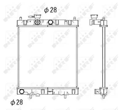 NRF 52060 Nıssan Micra 1.0 93-Radiator 2141098B15