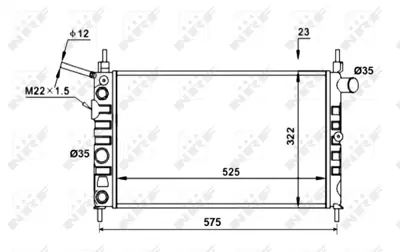 NRF 52156 Motor Radyatoru Combo A Kadett E Astra I Nova 1,3 1,4 1,6 (84 91) / (Br 1300100