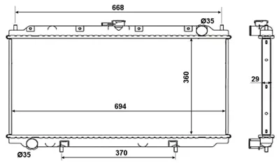 NRF 53019 Nıssan Primera 2.0d 97-Radiator 214102F603