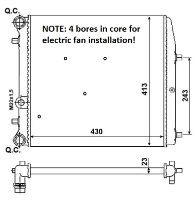 NRF 53021A Motor Su Radyatoru Cordoba Ibıza Iv V Polo Fabıa 1,2 / 1,4 / 1,6 Azq Bby Cggb Bme Bbz 6QE121253