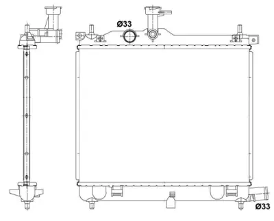 NRF 53025 Hyundaı İ10 1.2 08-Radiator 253100X400