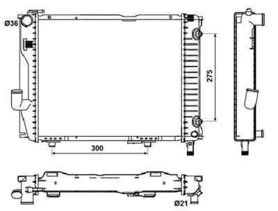 NRF 53030 Mercedes 300-Series 3.0 87-Radiator 1245001503