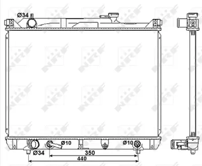 NRF 53037 Suzukı Grand Vitara 2.7 98-Radiator 1770052D10