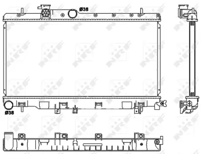 NRF 53038 Motor Su Radyatoru Subaru Impreza 2.0 01- 45119FE030