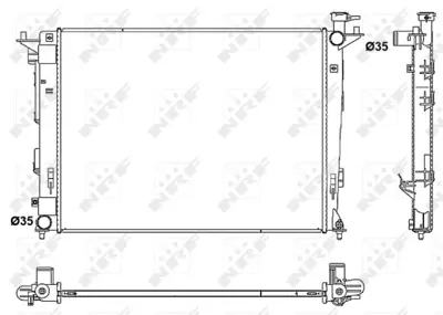 NRF 53052 Hyundaı İx35 1.6 10-Radiator 253102Y501