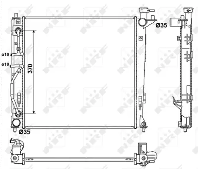 NRF 53053 Motor Su Radyatoru Kıa Sportage 2.0d 10> 253102Y020